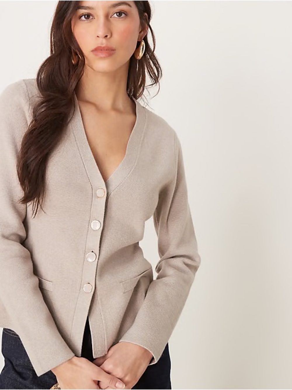 NWT Abercrombie and Fitch cardigan. Old money, preppy, classic, neutral